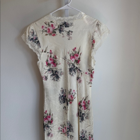 LoveShackFancy Theodore Printed Maxi Dress French Ivory Size 10 New Without Tags - Picture 5 of 7